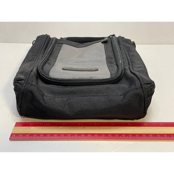 24 Hour Fitness Gym travel bathroom case bag 11" x 9" mirror hook black - Picture 11 of 13